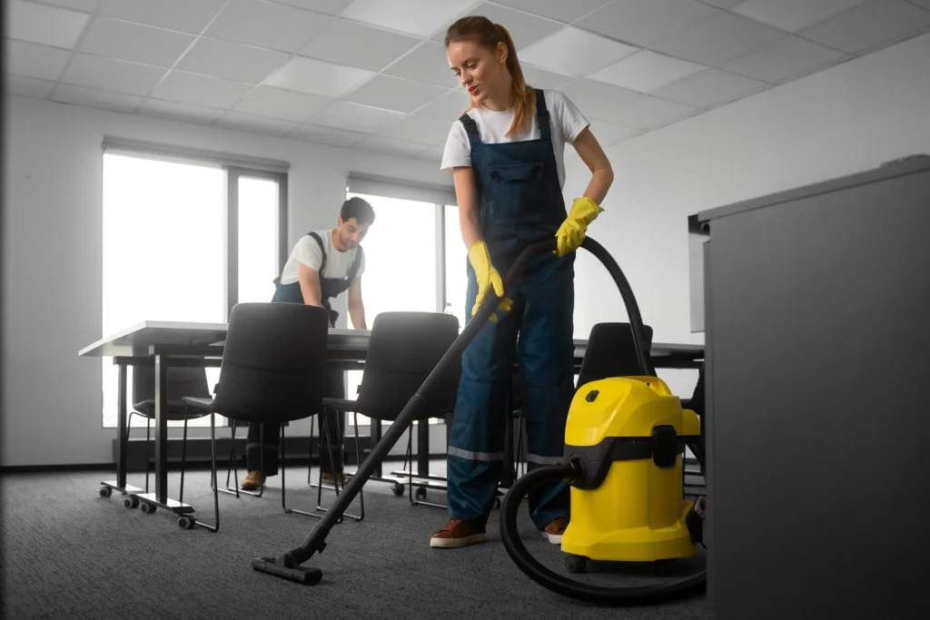 Full shot people cleaning office scaled
